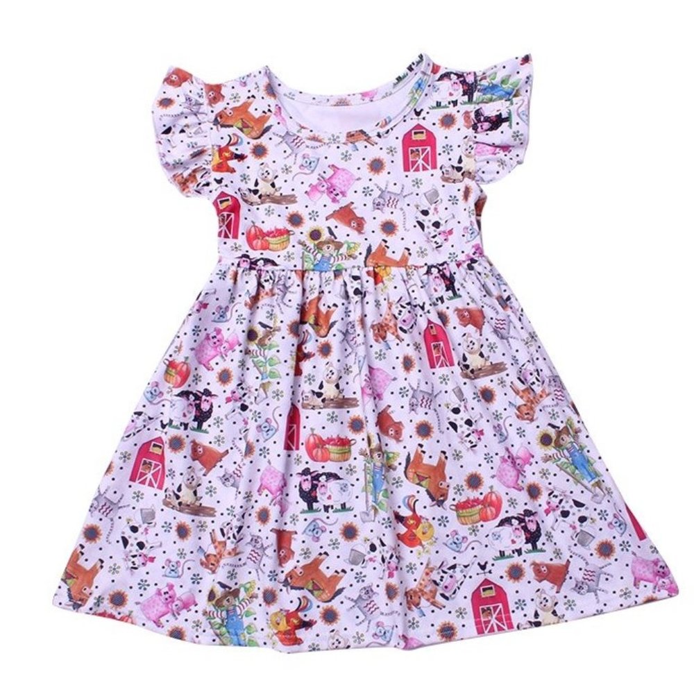 Girls Boutique Barn yard friends dress  (NEW)